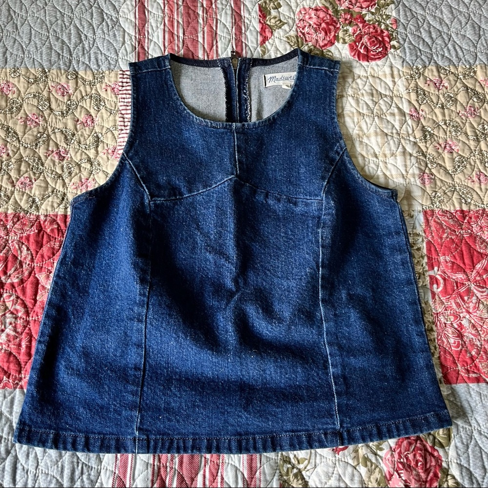 Madewell Dark Blue Denim Tank Top
